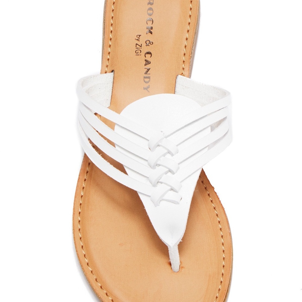 NIB Rock and Candy BERKLEY Sandals WHITE